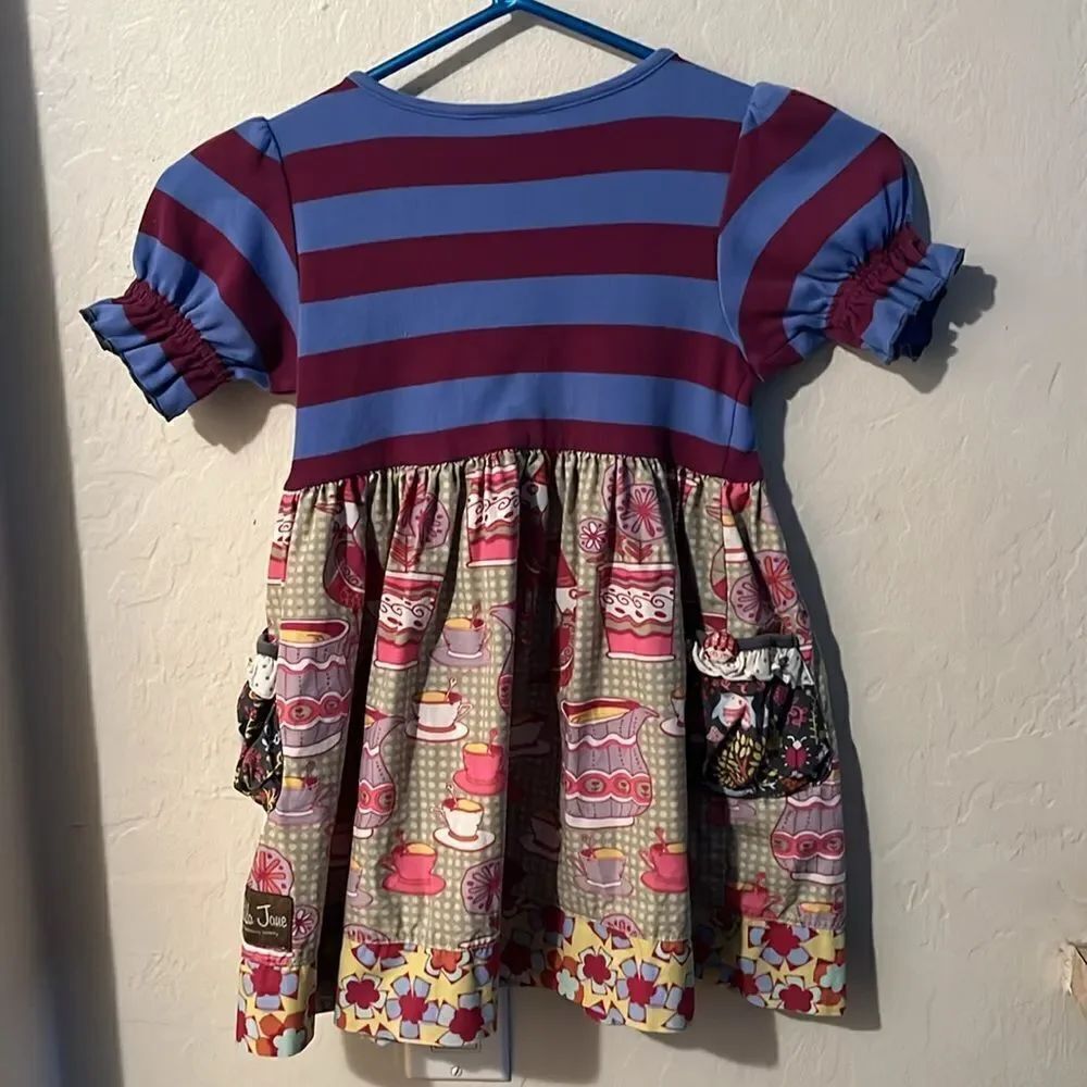 Matilda Jane Character Counts Multi Color Print Design Dress - Picture 2 of 8